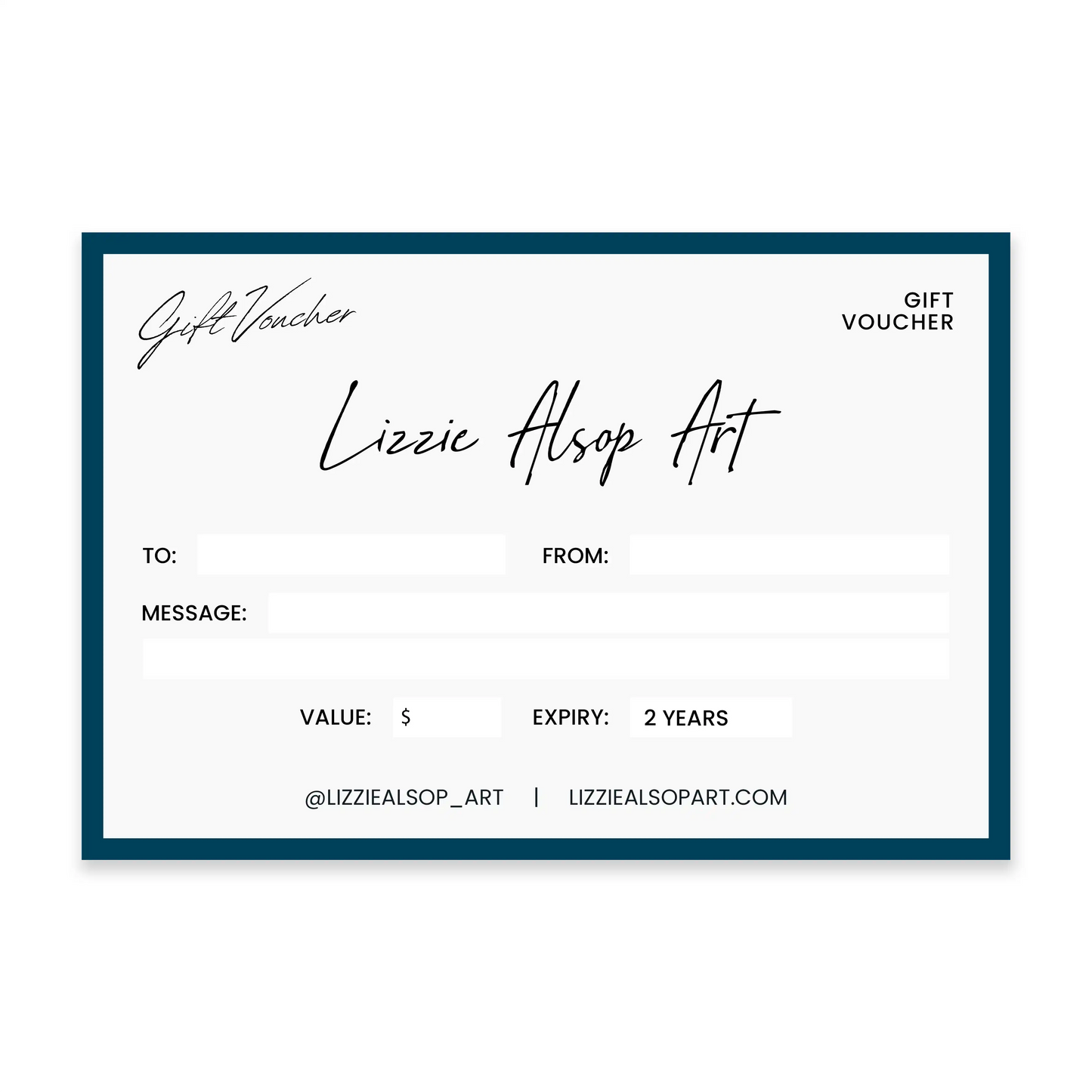 Lizzie Alsop Gift Voucher